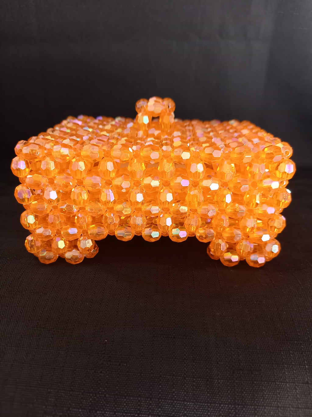 Perlen-Schmuckbox – flach (handgefertigt)