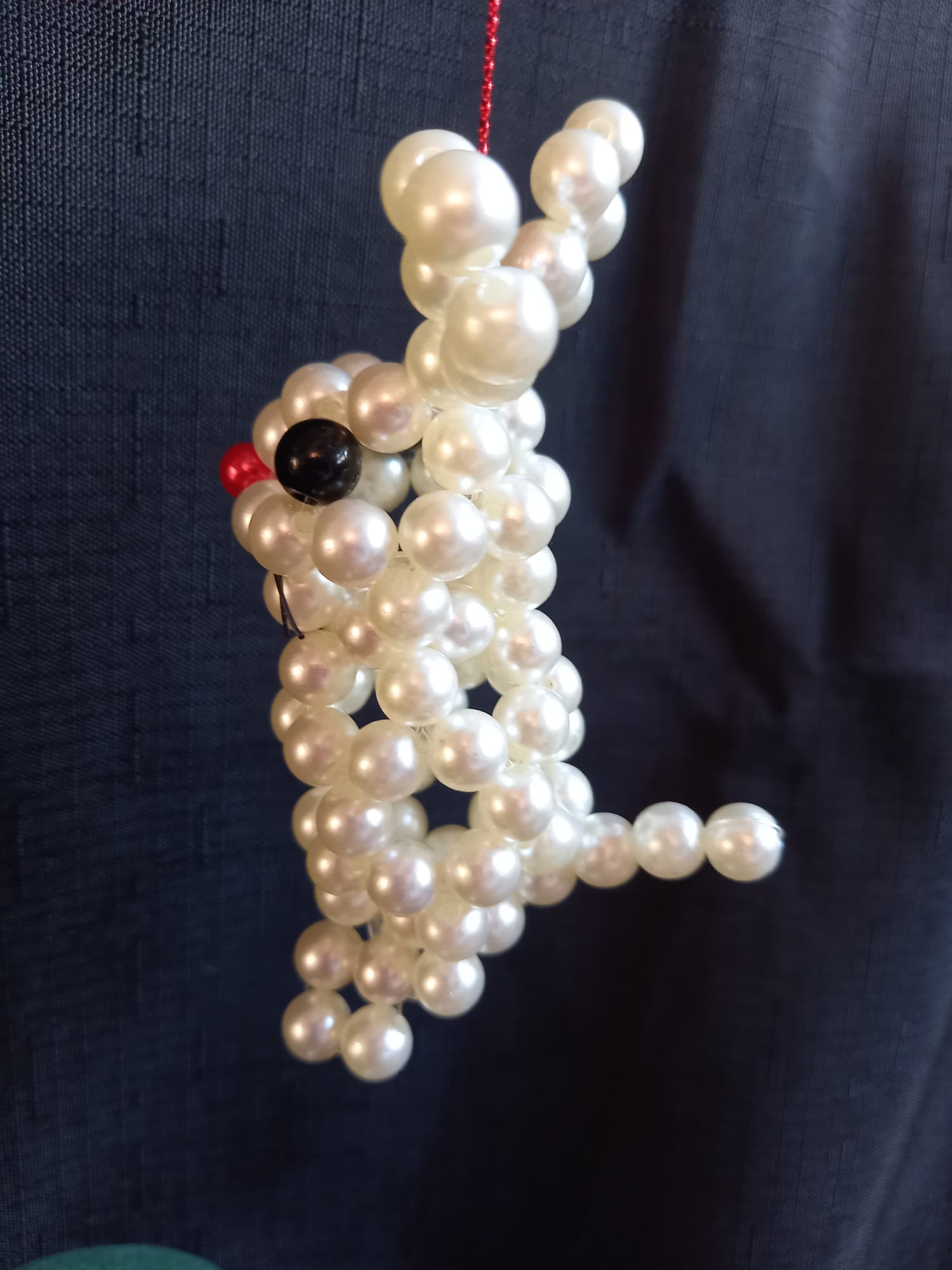 Perlen-Osterhase – handgefertigt (einzeln oder im Set)