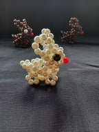 Perlen-Osterhase – handgefertigt (einzeln oder im Set)