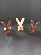 Perlen-Osterhase – handgefertigt (einzeln oder im Set)