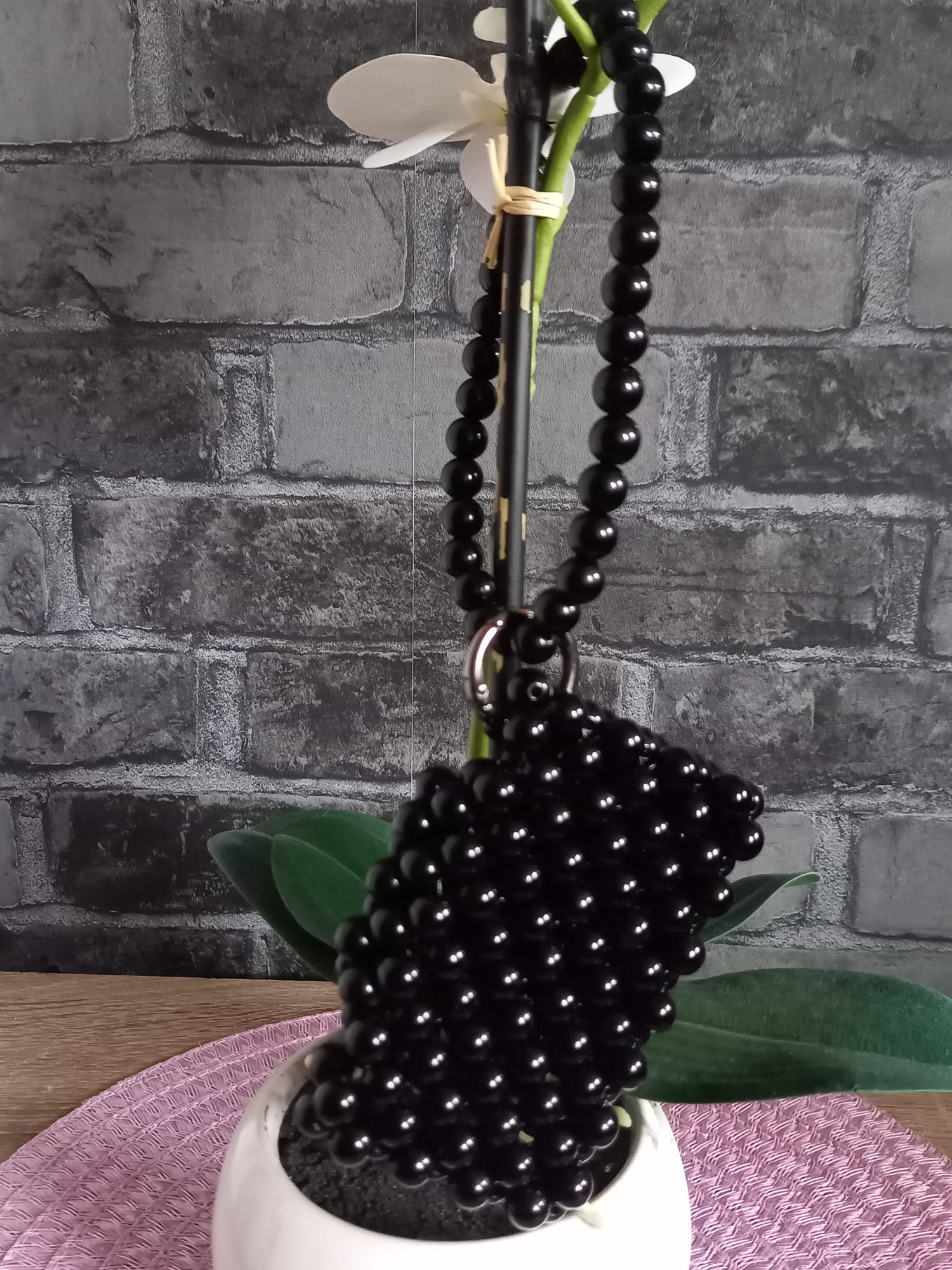 Perlen-Visitenkartentasche