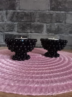 Perlen-Kerzenhalter 2er Set