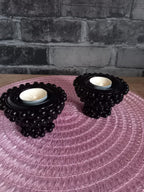 Perlen-Kerzenhalter 2er Set