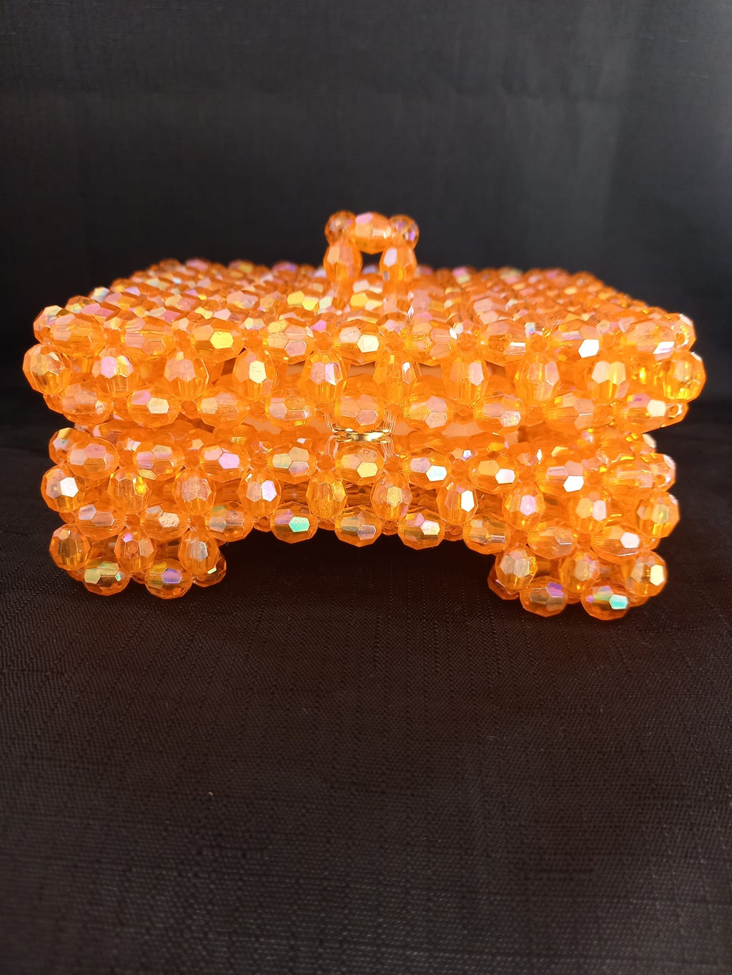 Perlen-Schmuckbox – flach (handgefertigt)