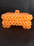 Perlen-Schmuckbox – flach (handgefertigt)